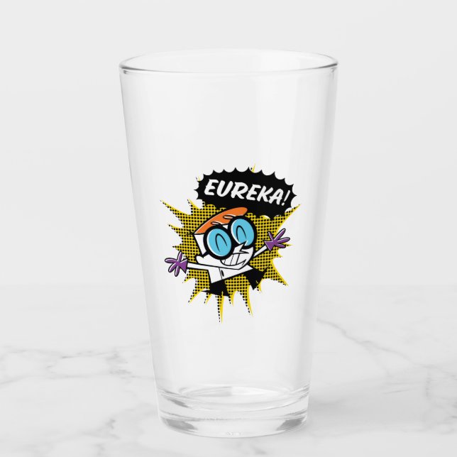 Dexter "Eureka!" Halftone Callout Graphic Glass (Front)
