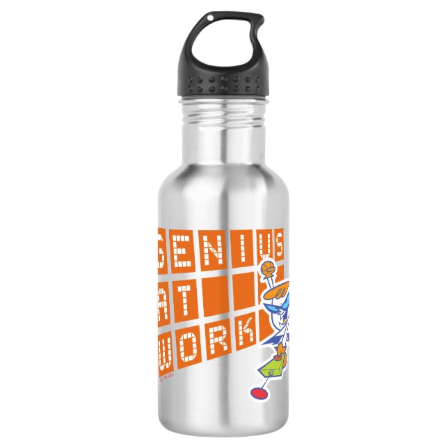 Dexter "Genius At Work" 532 Ml Water Bottle (Front)