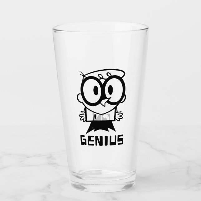 Dexter "Genius" Outline Graphic Glass (Front)