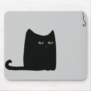 Dexter the Fat Black Cat Mousepad (customisable)