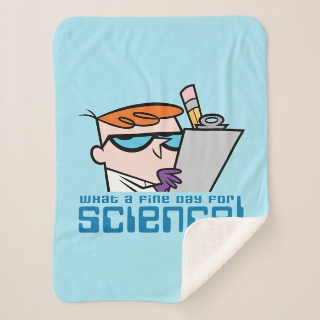 Dexter - What A Fine Day For Science! Sherpa Blanket (Front)