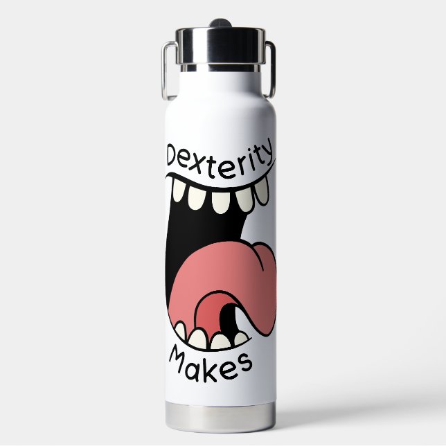 Dexterity Makes Water Bottle (Front)