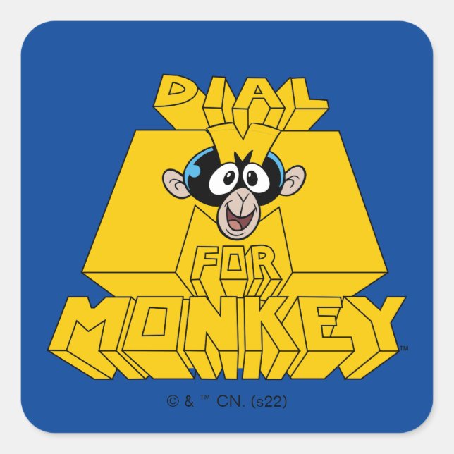 Dexter's Laboratory - Dial M For Monkey Square Sticker (Front)