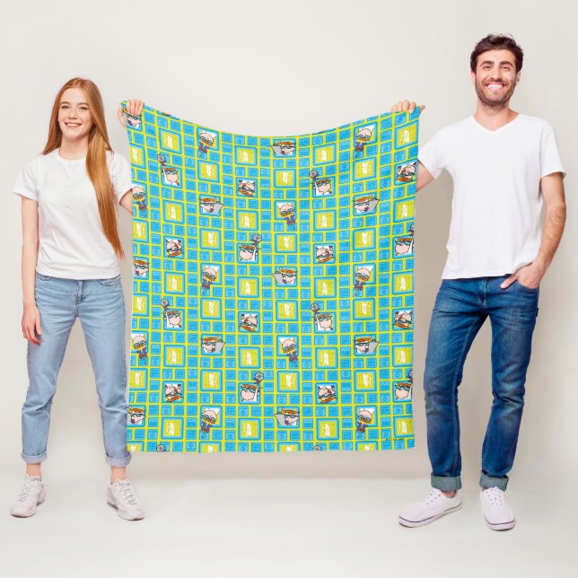 Dexter's Laboratory Experiments Pattern Fleece Blanket (In Situ)