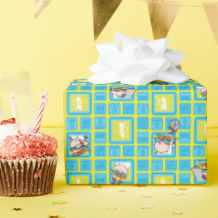 Dexter's Laboratory Experiments Pattern Wrapping Paper