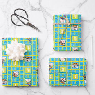 Dexter's Laboratory Experiments Pattern Wrapping Paper Sheet