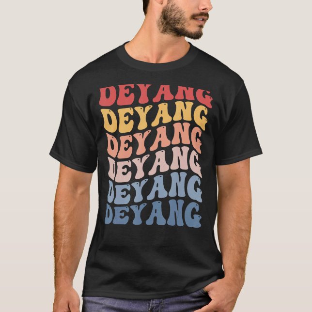 Deyang City Groovy Retro T-Shirt (Front)