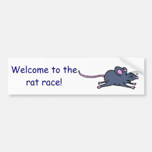 DF- zzzmouse1c, Welcome to therat race! Bumper Sticker