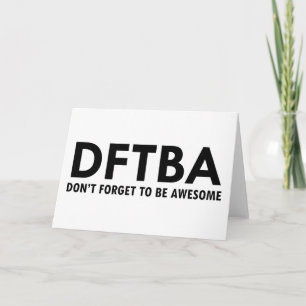 DFTBA CARD