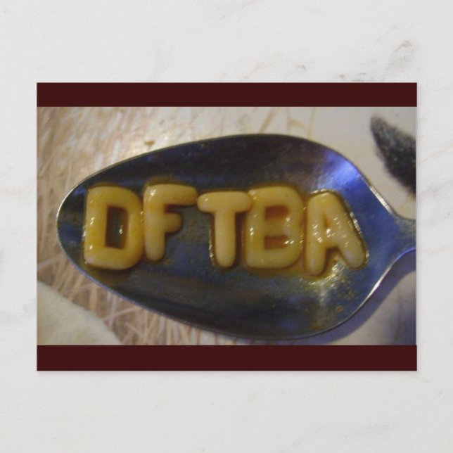 DFTBAlphabet Soup Postcard (Front)