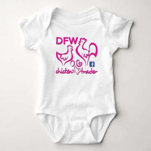 DFW Chicken Trader/Pink Graphics T-Shirt (Front)