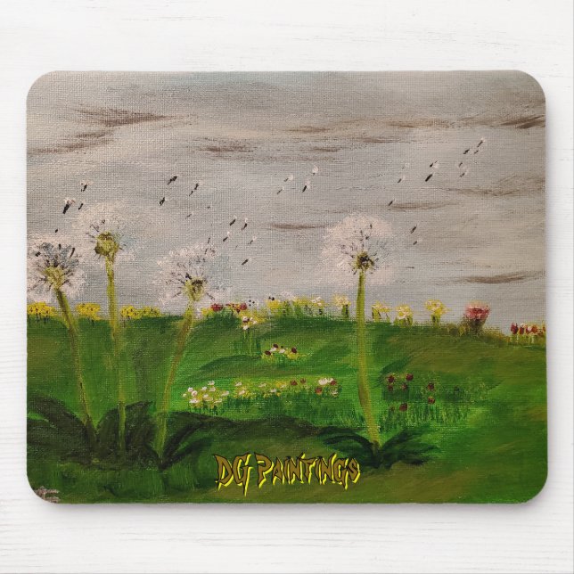 DG Paintings Dandelion Field Mouse Pad (Front)