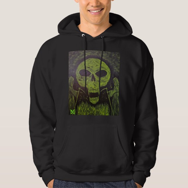 DG Paintings Grim Reaper Skull Sweatshirt (Front)