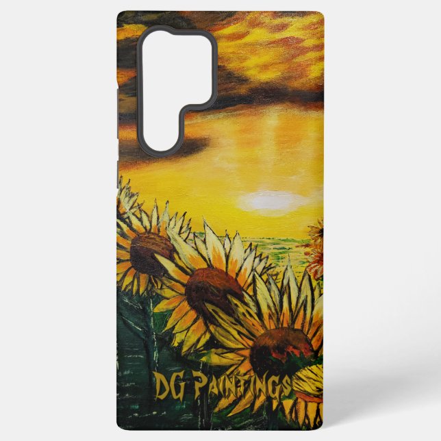 DG Paintings Sunflower Fields Phone Case (Back)
