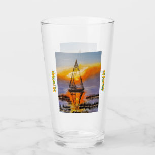 DG Paintings Sunrise Sail Glass