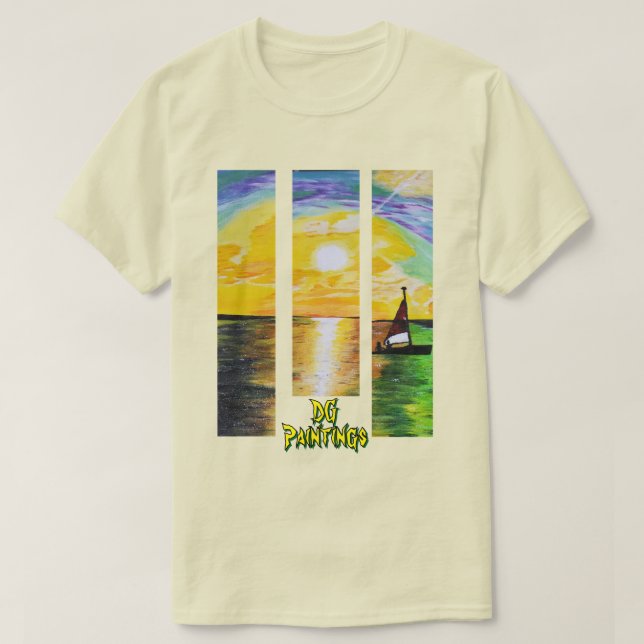 DG Paintings Sunrise Sail T-Shirt V2 (Design Front)