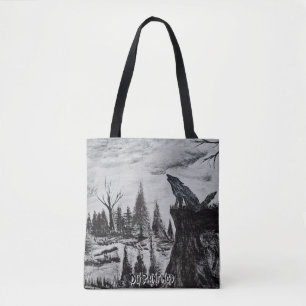 DG Paintings Wolf Valley Tote Bag