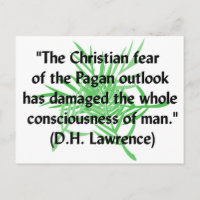 DH Lawrence Pagan Quote