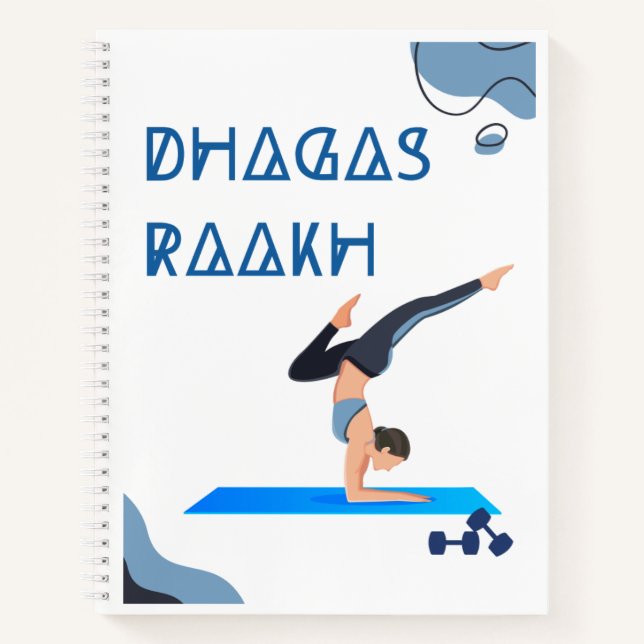 Dhagas Raakh Yoga- Inspired Spiral Notebook (Front)