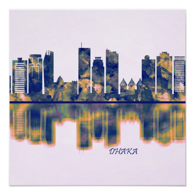 Dhaka Skyline Poster (Front)