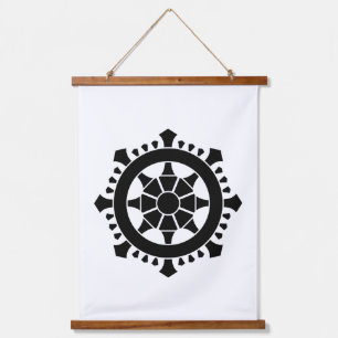 Dharma chakra hanging tapestry