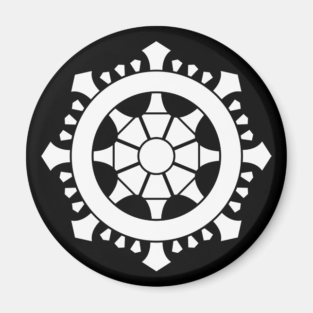 Dharma chakra magnet (Front)