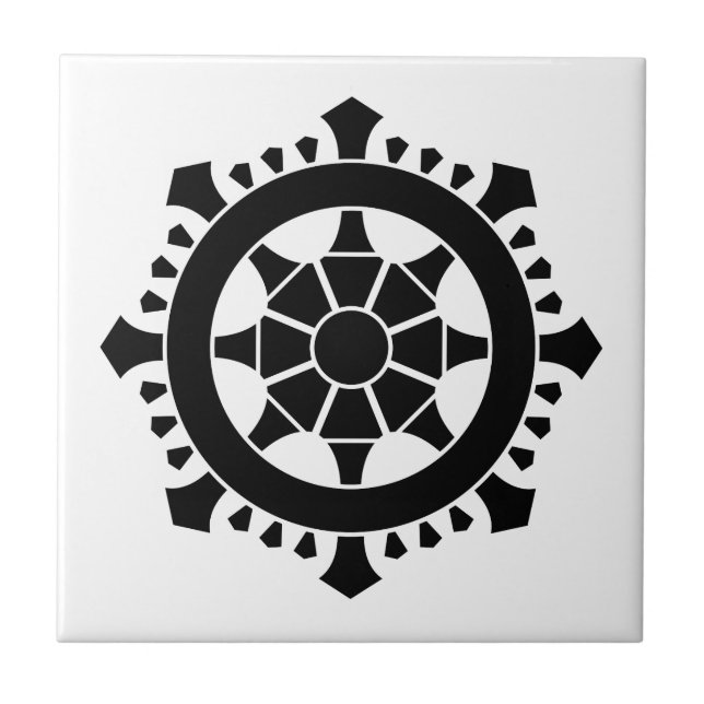 Dharma chakra tile (Front)