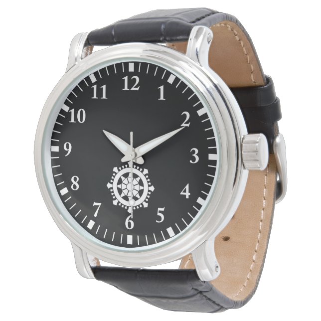 Dharma chakra watch (Angled)