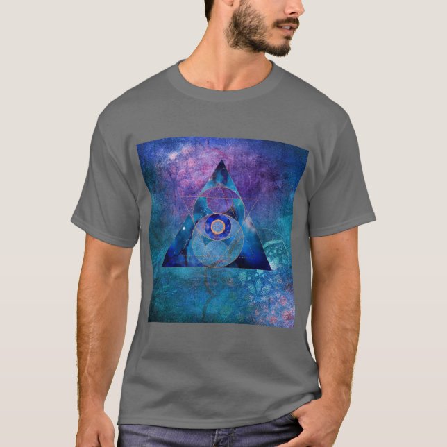 Dharma Sacred Geometry Galaxy  T-Shirt (Front)