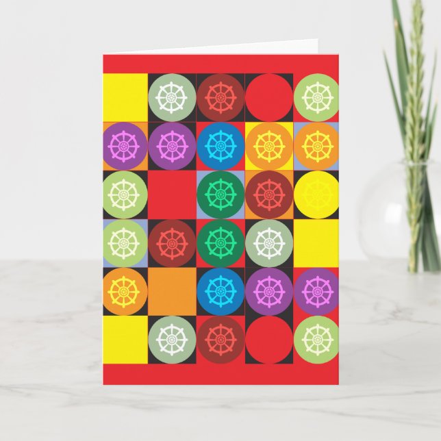 Dharma Wheel Card (Front)