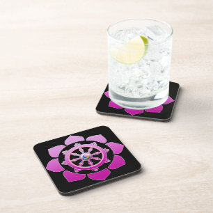 Dharma wheel coaster