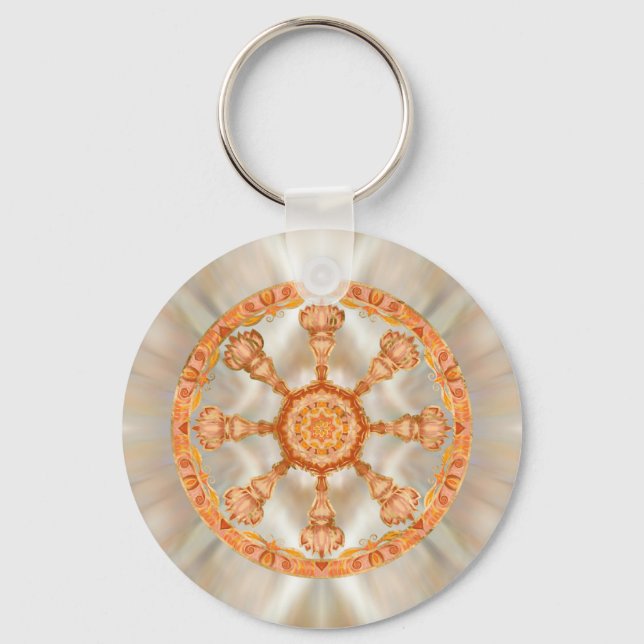 Dharma Wheel - Dharmachakra Key Ring (Front)