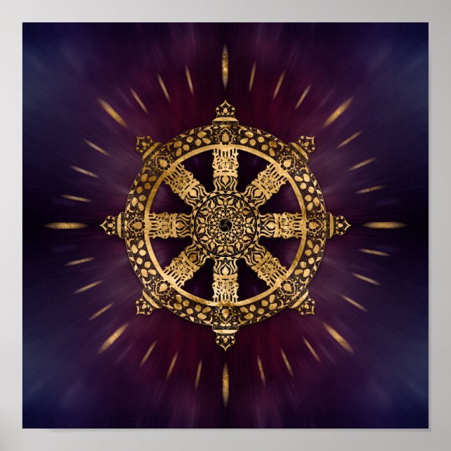 Dharma Wheel - Dharmachakra Poster (Front)