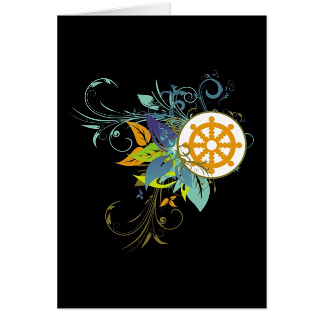Dharma Wheel Floral (Front)