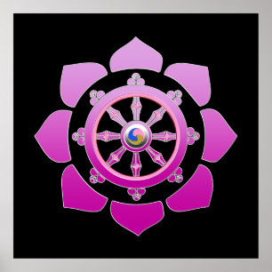 Dharma wheel poster