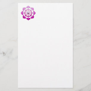 Dharma wheel stationery
