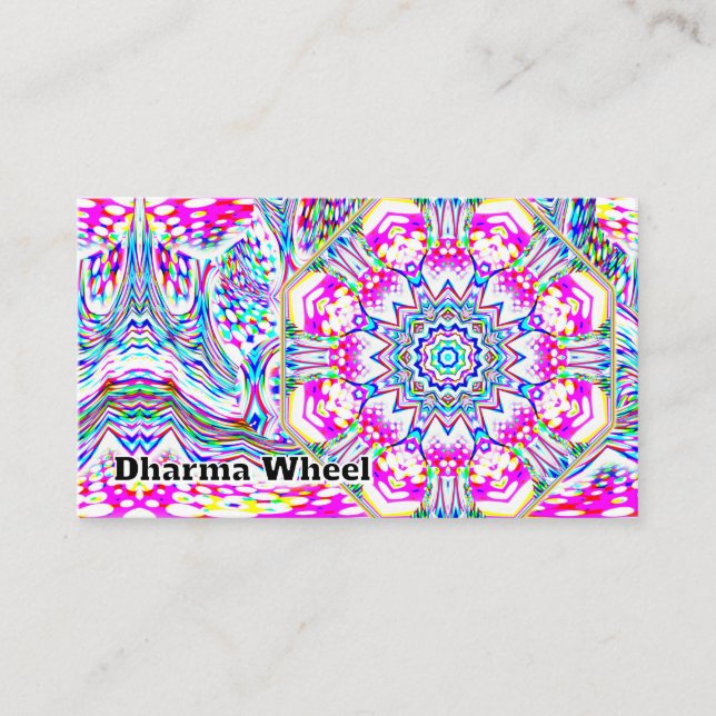 Dharma Wheel ( you may change the words ) Business Card (Front)