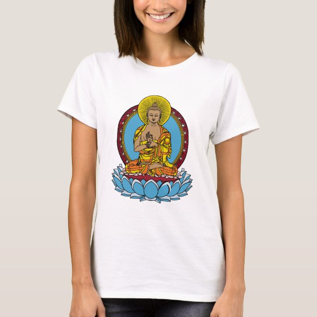 Dharmachakra Buddha T-Shirt (Front)