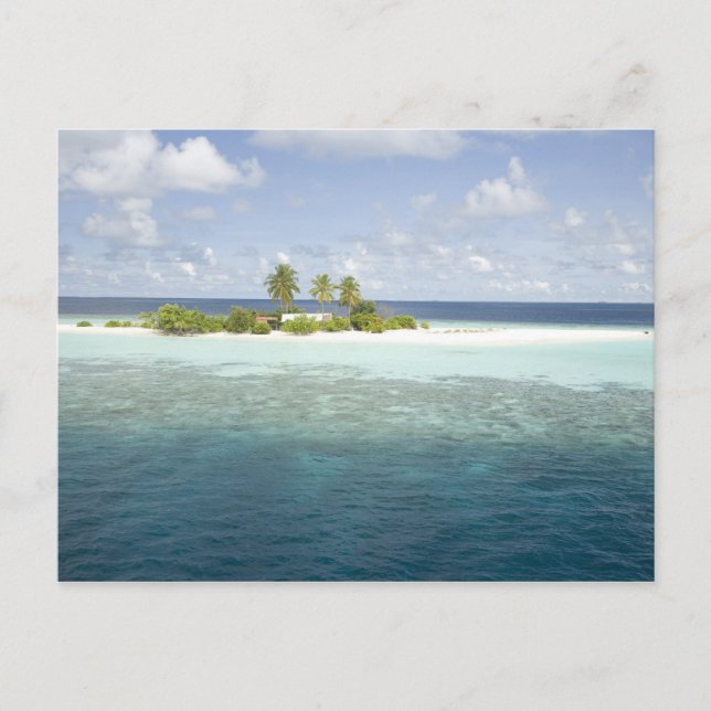 Dhiggiri Island, South Ari Atoll, The Maldives, Postcard (Front)