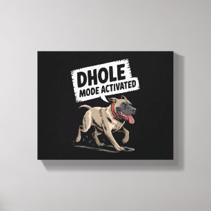 Dhole Lover Wildlife Canid Asiatic Wild Dog Canvas Print