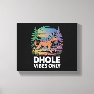 Dhole Lover Wildlife Canid Asiatic Wild Dog  Canvas Print