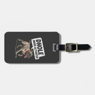 Dhole Lover Wildlife Canid Asiatic Wild Dog Luggage Tag