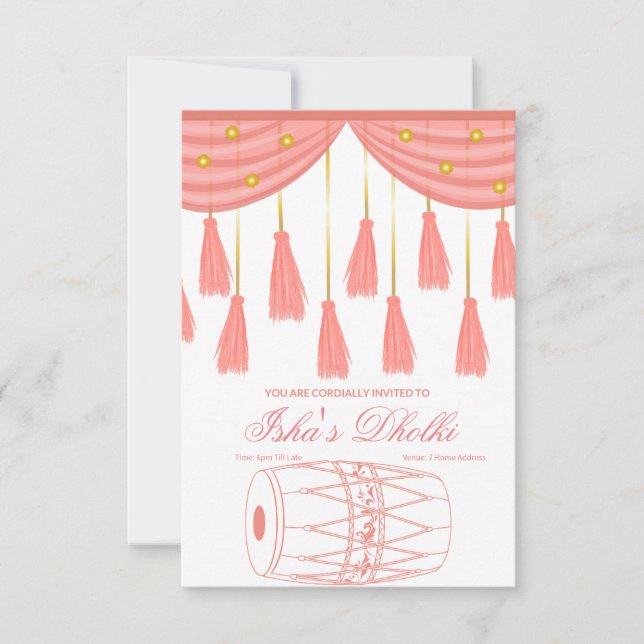 Dholki Invites (Front)