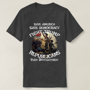 DHS FBI CBP American Political Election Vote Flag T-Shirt
