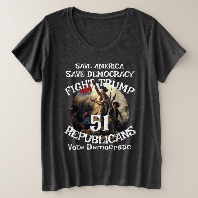 DHS FBI  PLUS SIZE T-Shirt (Design Front)