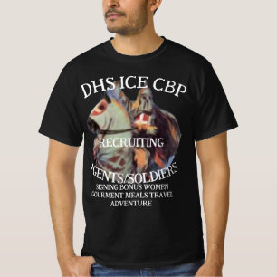 DHS ICE CBP Recruiting Clansman Birth Nation Trump T-Shirt
