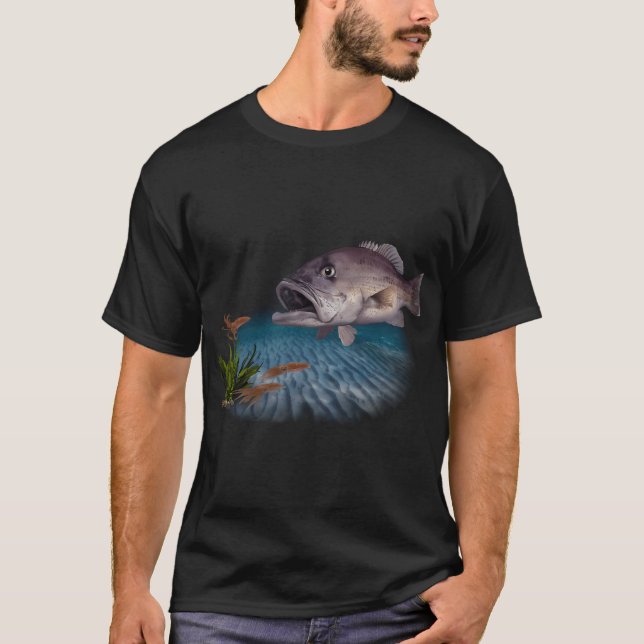 Dhufish hunting Squid T-Shirt (Front)
