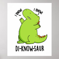 Di-know-saur Funny Dinosaur Pun 