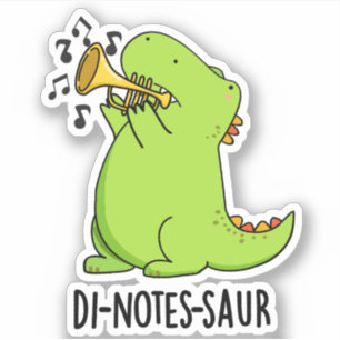 Di-notes-saur Funny Dinosaur Pun