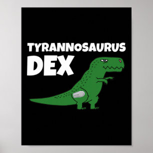Dia-Be-Tees Tyrannosaurus Dex Diabetes Awareness  Poster